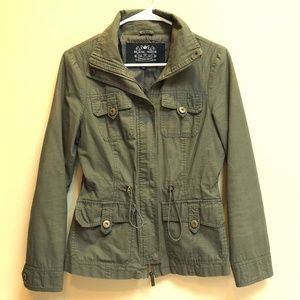 Light Military Jacket Size Small Army Green